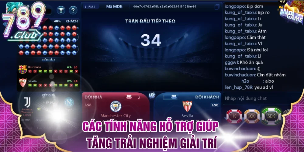 Các tính năng hỗ trợ giúp tăng trải nghiệm giải trí